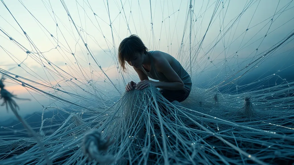 Dream symbol: untangle: scenarios: Dreaming about Untangling a Web