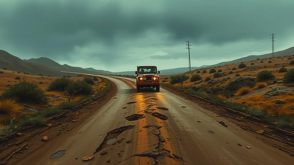 Dream symbol: untarred road: scenarios: Dream About Driving on an Untarred Road