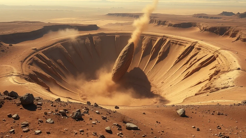 Dream symbol: brown meteorite: scenarios: Dream of a Brown Meteorite Crater