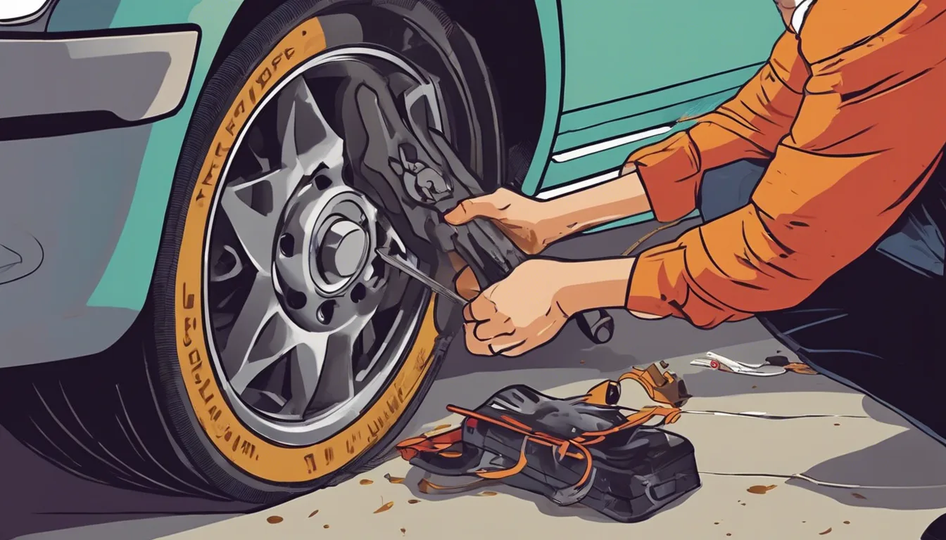 Dream symbol: flat tire: scenarios: Dream of Fixing a Flat Tire