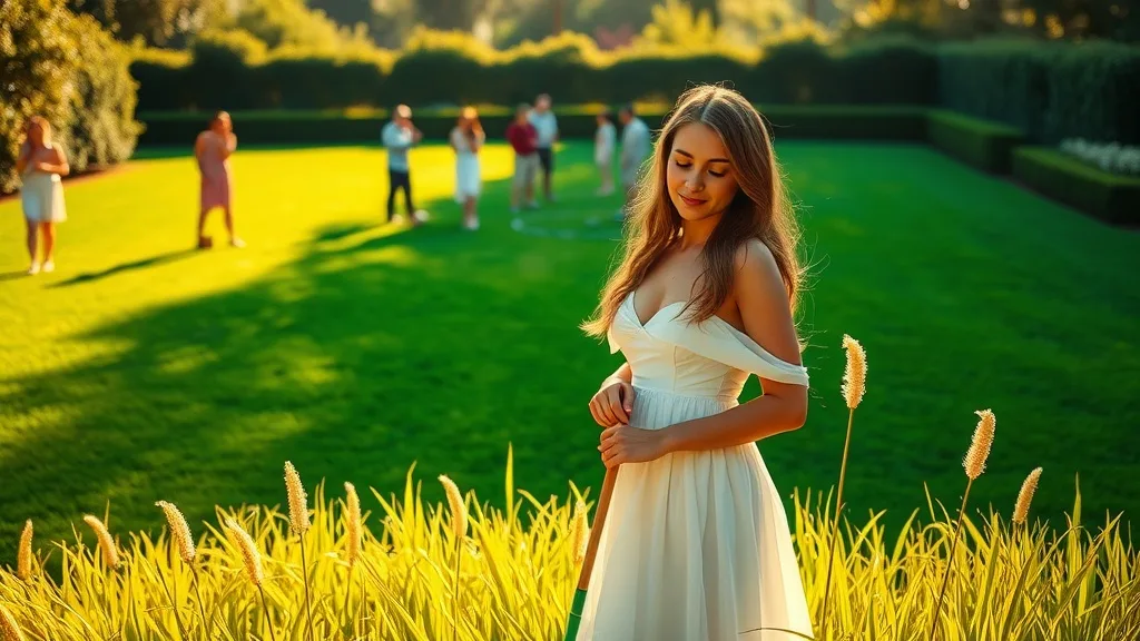 Dream symbol: golden grass: scenarios: Dream of golden grass on a croquet lawn