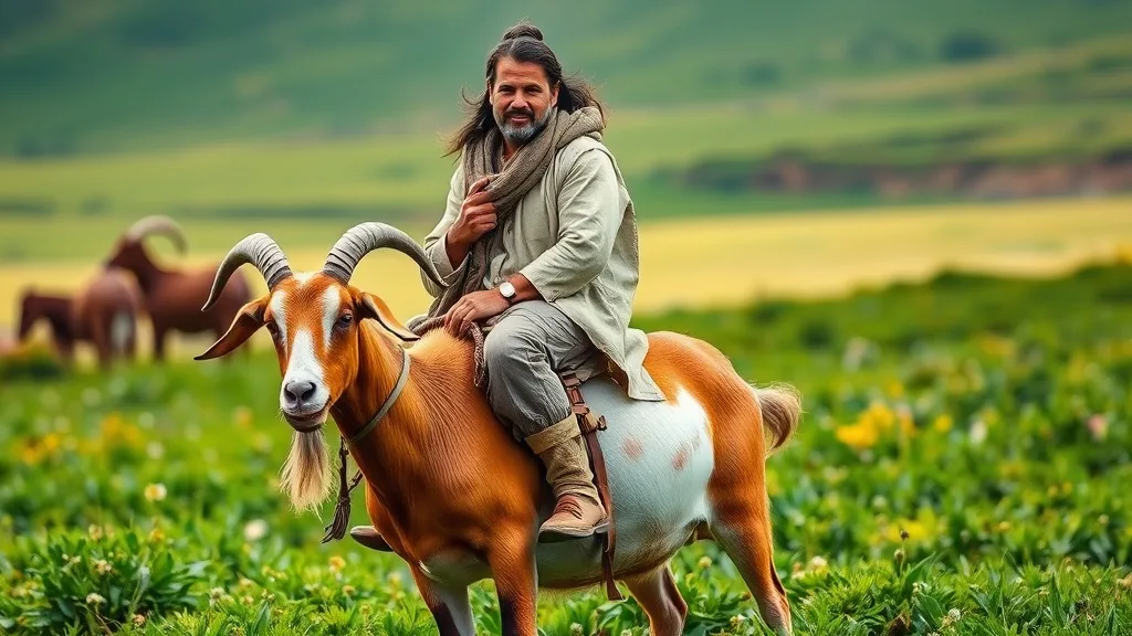 Dream symbol: goat human: scenarios: Dream of a Human Riding a Goat