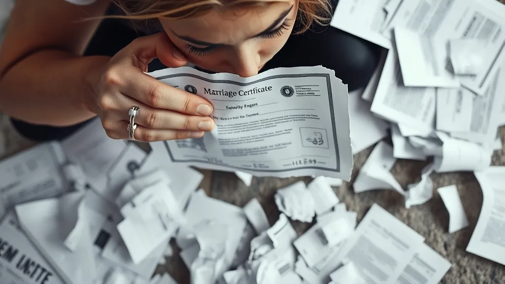 Dream symbol: marriage certificate: scenarios: Dream of Losing a Marriage Certificate