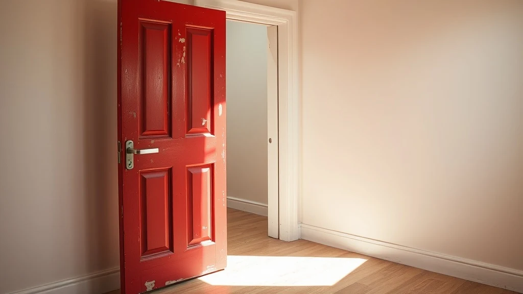 Dream symbol: white door handle: scenarios: Dream of a White Door Handle on a Red Door