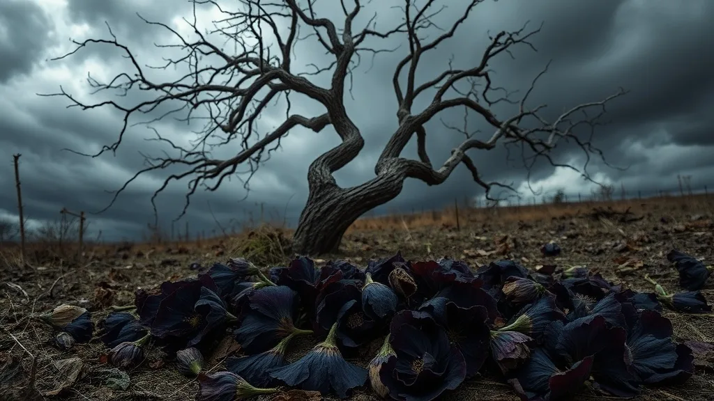 Dream symbol: dark flowers: symbolism: Unresolved Grief