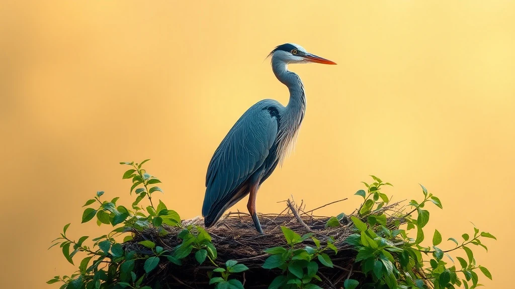 Dream symbol: heron: scenarios: Dream of Heron on a Nest