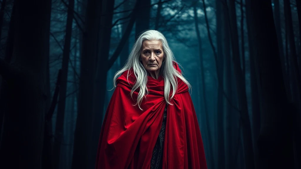 Dream symbol: old lady in red cloak: symbolism: Power and Authority