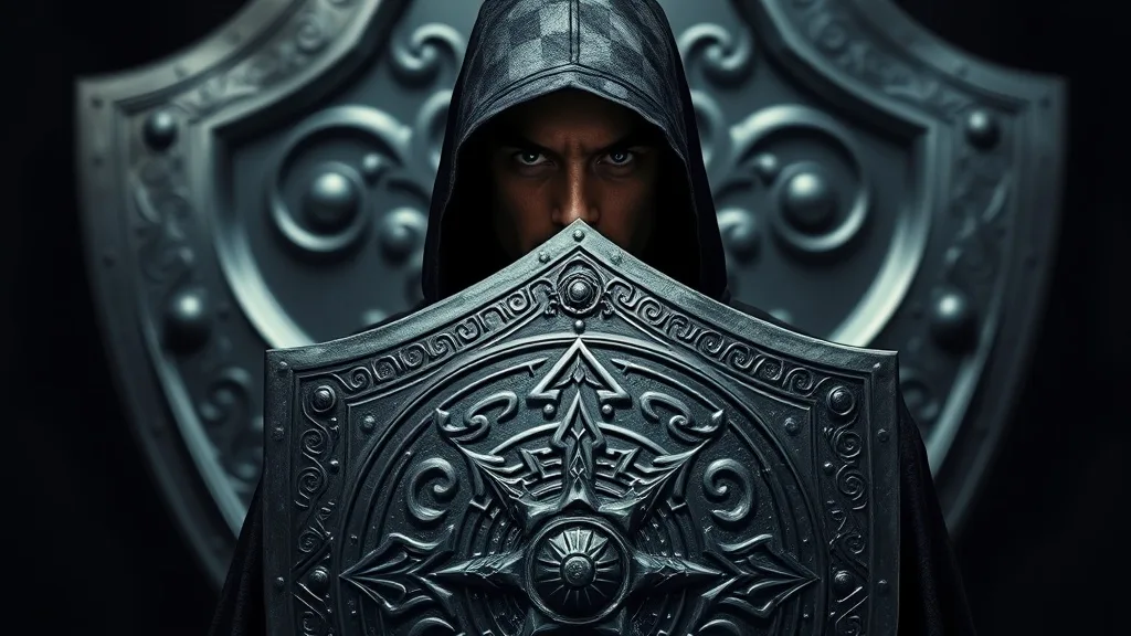 Dream symbol: mysterious male figure: scenarios: Dream about a mysterious male figure with a shield