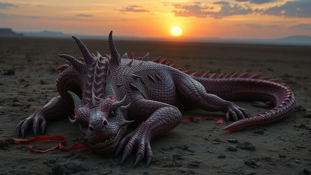 Dream symbol: red dragon: scenarios: Dream of a Red Dragon that is Dying