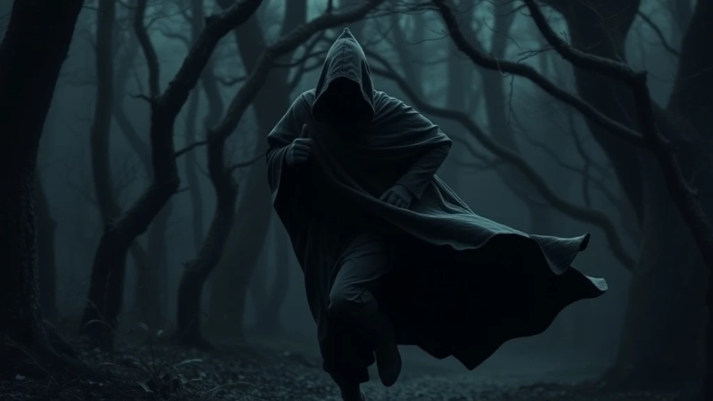 Dream symbol: black cloaks: scenarios: Dream of a Black Cloak Chasing You