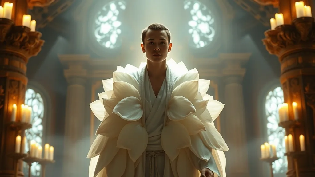 Dream symbol: lotus robe: scenarios: Dream of a Lotus Robe in a Temple