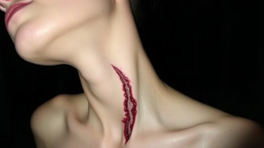 Dream symbol: slit neck: symbolism: Vulnerability and Exposure