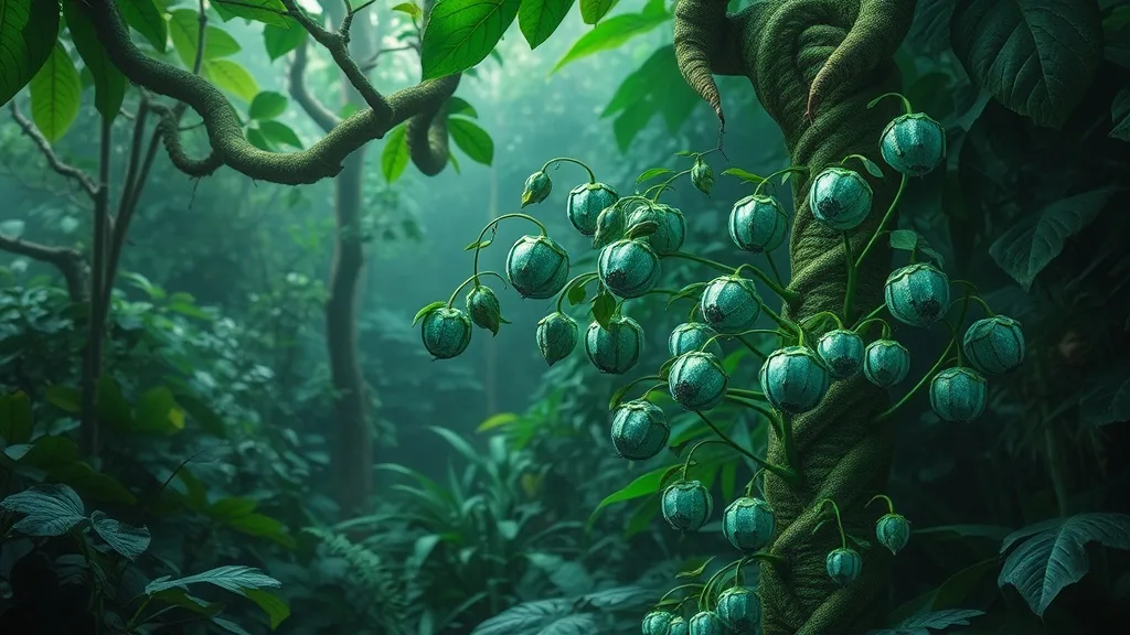 Dream symbol: mysterious plant: scenarios: Dream of a Mysterious Plant with Unusual Fruit