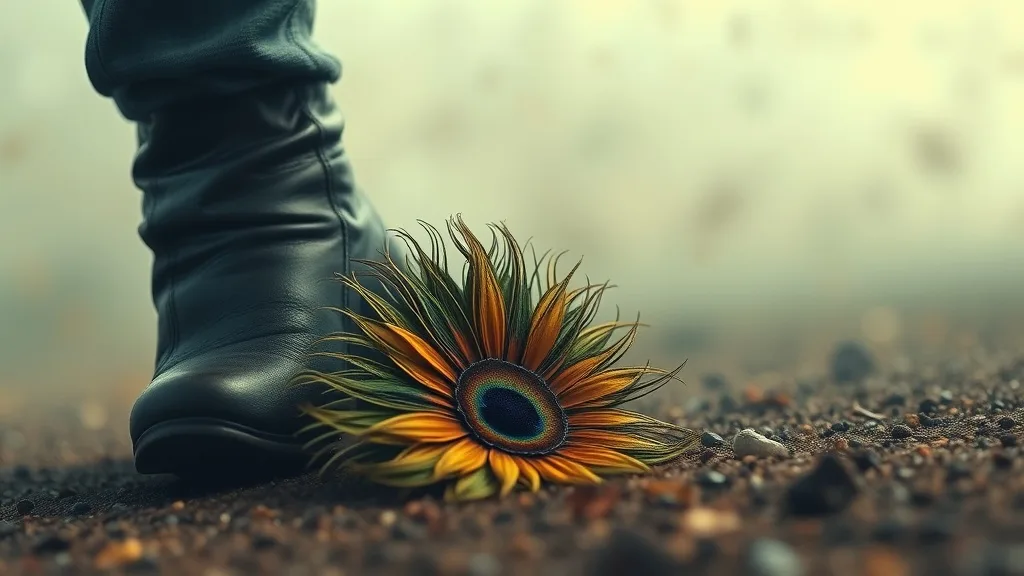 Dream symbol: peacock feather flower: scenarios: Dream about Stepping on Peacock Feather Flower