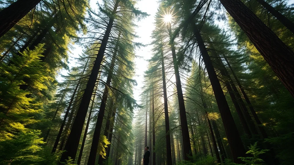 Dream symbol: green coniferous forest: symbolism: Spirituality and Enlightenment