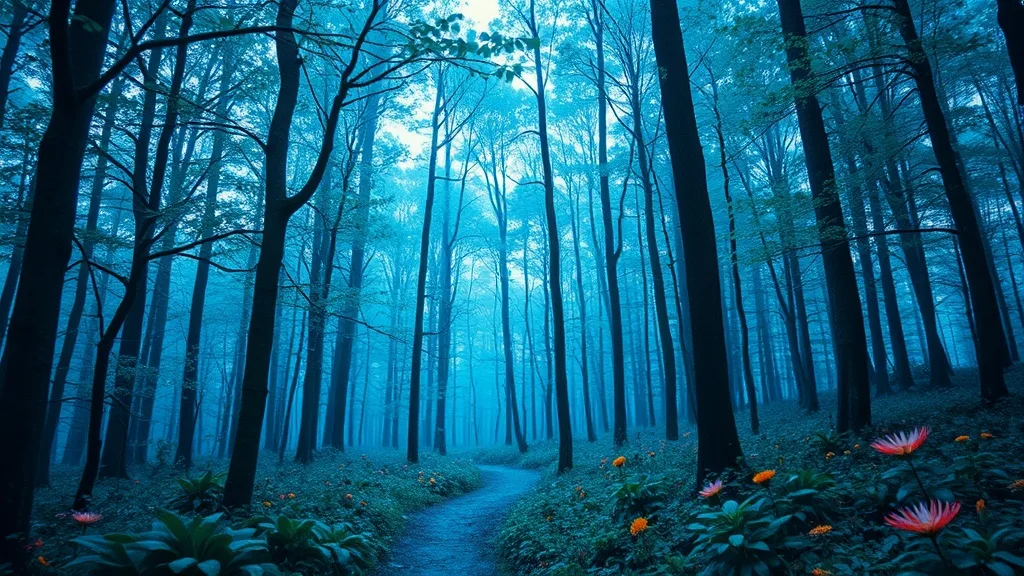 Dream symbol: blue forest: symbolism: Spiritual Growth and Transformation