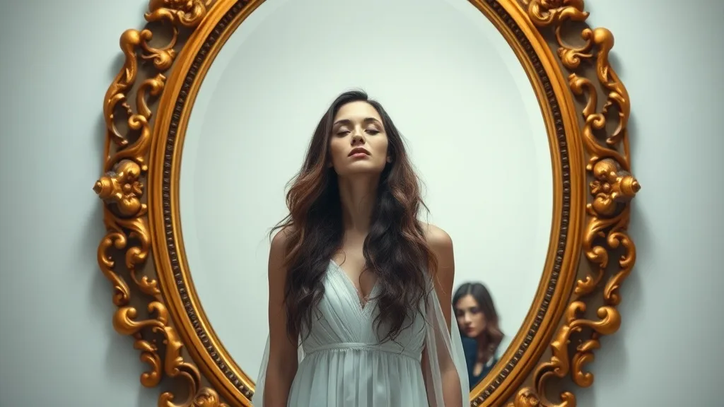 Dream symbol: gold mirror: symbolism: Self-Reflection and Insight