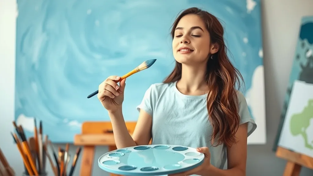 Dream symbol: light blue paint: symbolism: Imagination and Creativity