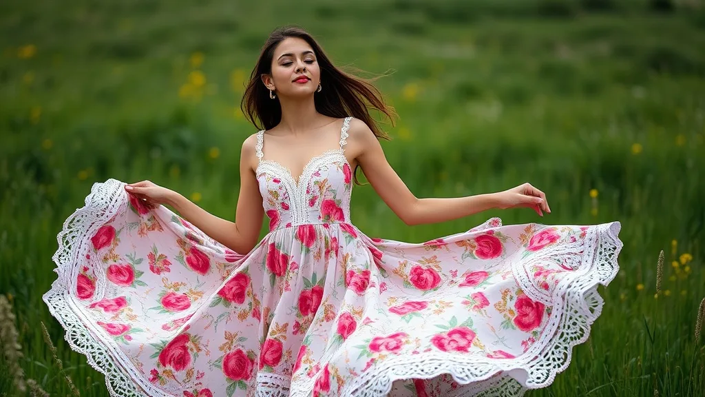 Dream symbol: floral dresses: symbolism: Femininity and Beauty