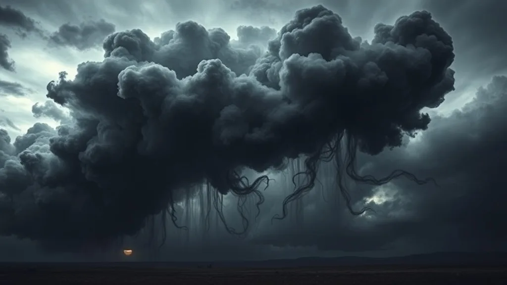Dream symbol: black cloud: symbolism: Depression and Sadness