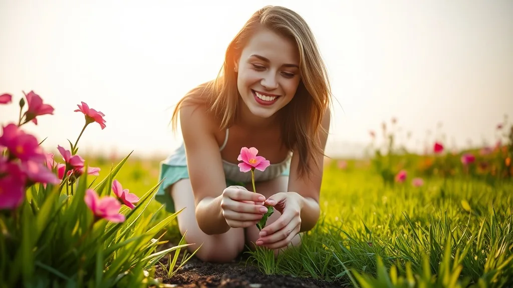 Dream symbol: pink flowers: scenarios: Dream of Planting Pink Flowers