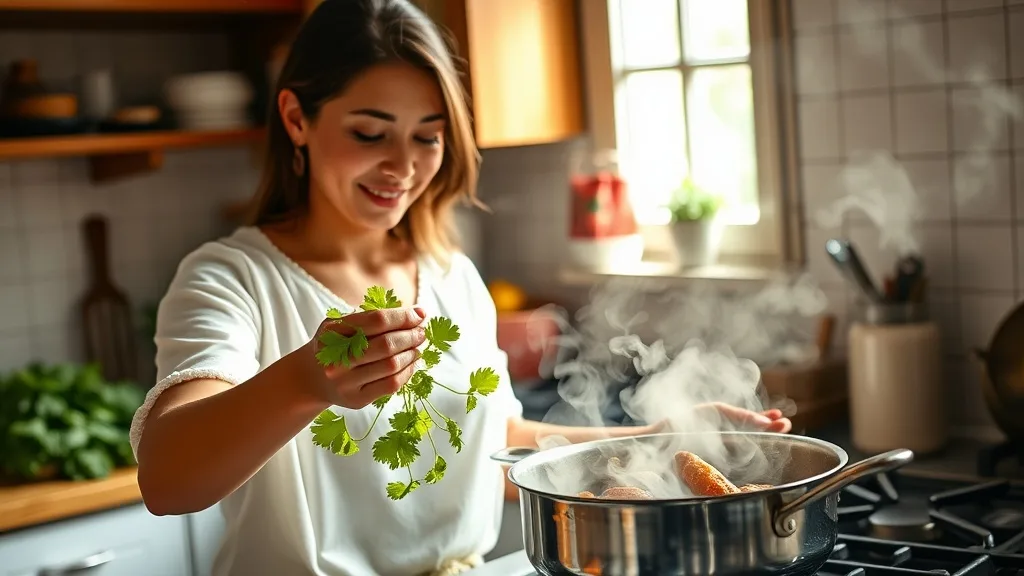 Dream symbol: coriander: scenarios: Dreaming of Cooking with Coriander
