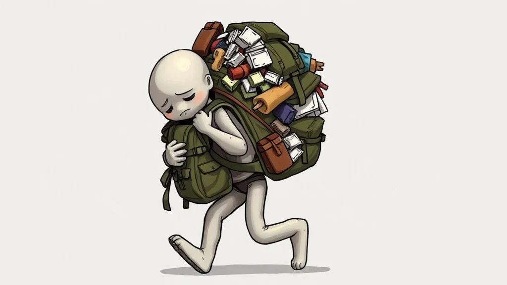 Dream symbol: rucksack: symbolism: Excess Baggage