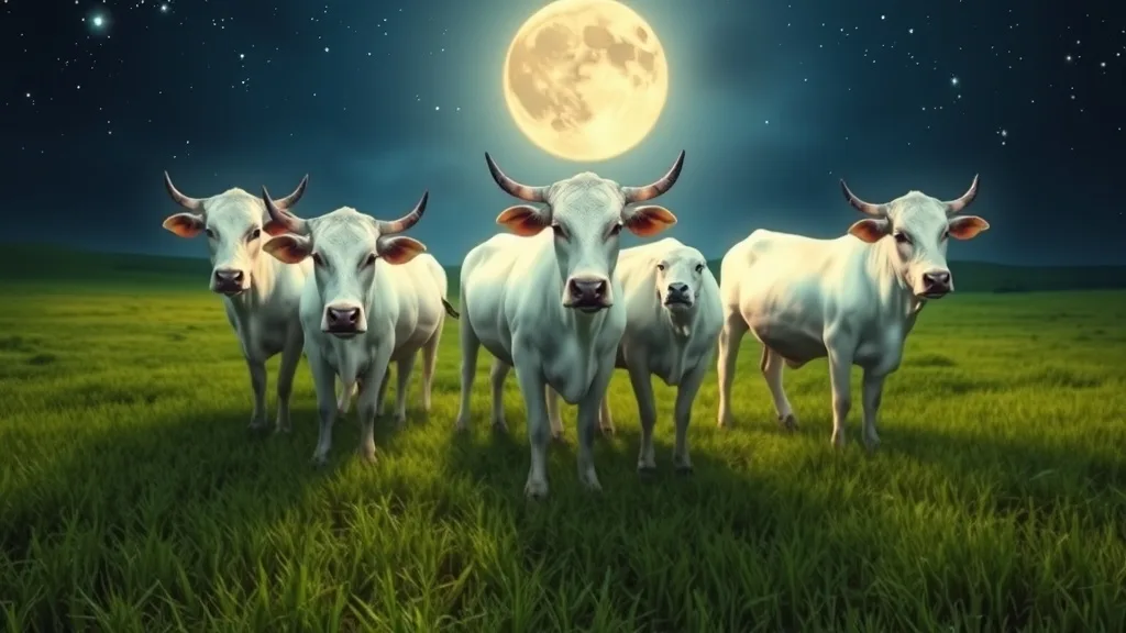 Dream symbol: white brahman cows: symbolism: Sacredness and Spirituality