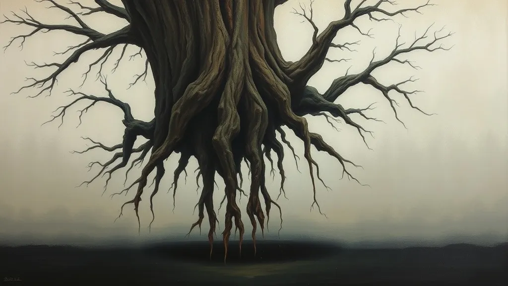 Dream symbol: upside down position: scenarios: Dreaming of an Upside Down Tree