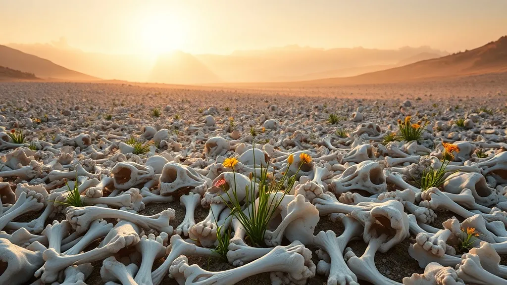 Dream symbol: valley of bones: symbolism: Symbol of Renewal and Spiritual Awakening