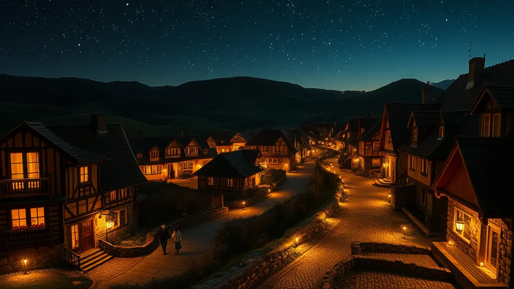 Dream symbol: village full of candle light: scenarios: Dream of a Village Illuminated by Thousands of Candles