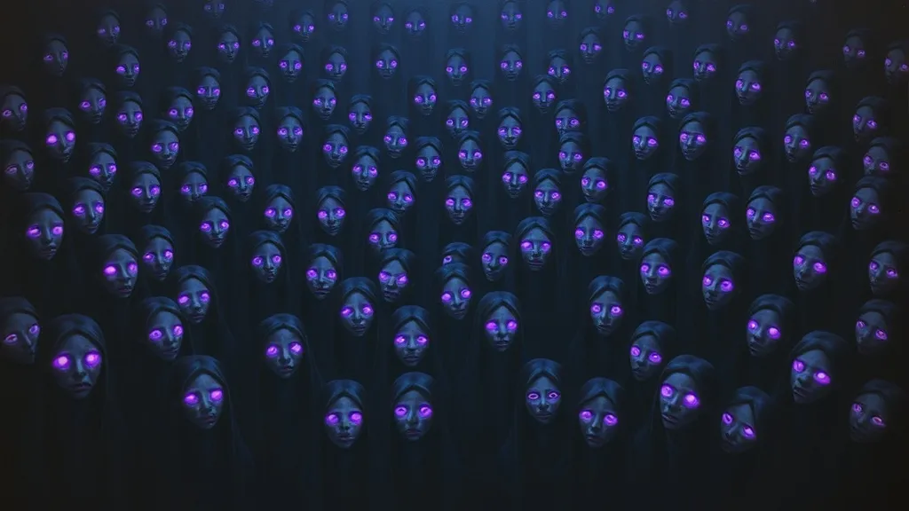 Dream symbol: violet eyes: scenarios: Dream of Multiple People with Violet Eyes