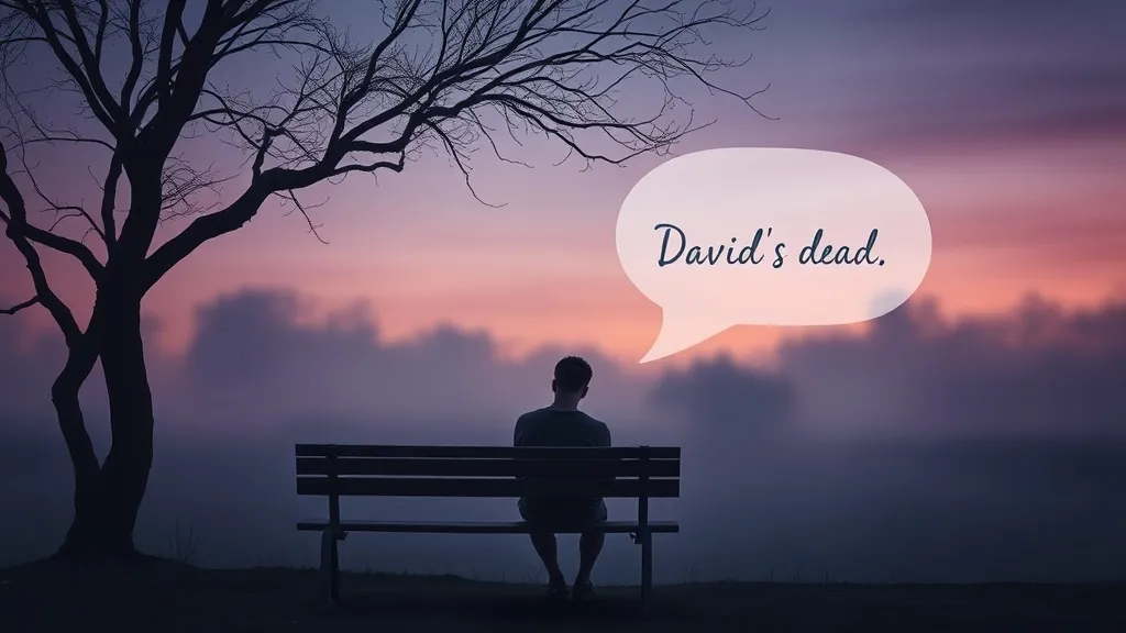 Dream symbol: voice saying 'david's dead': scenarios: Dream of Hearing a Voice Saying 'David's Dead'