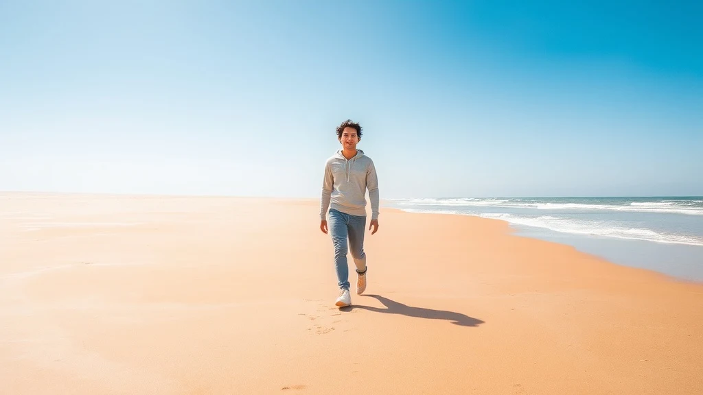 Dream symbol: walking distance: scenarios: Dream of Walking on a Beach