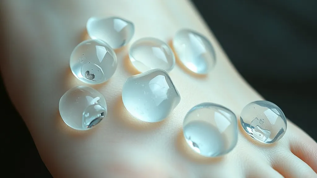 Dream symbol: water blister: scenarios: Dream about water blisters bursting