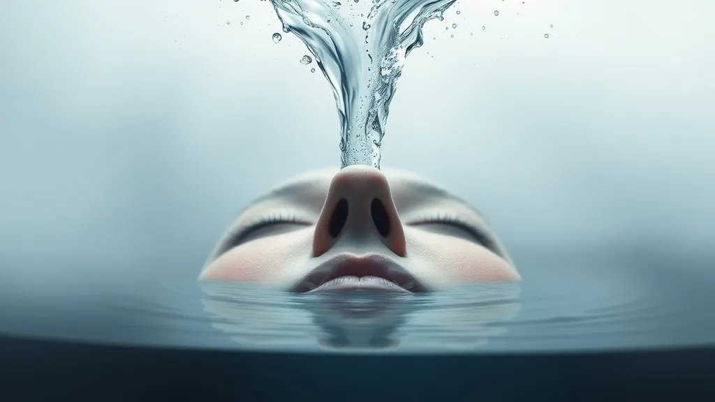Dream symbol: water from nose: scenarios: Dream of Sudden Burst of Water from Nose