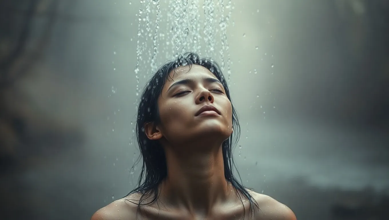 Dream symbol: water on head: scenarios: Dream of Being Soaked with Water on Head