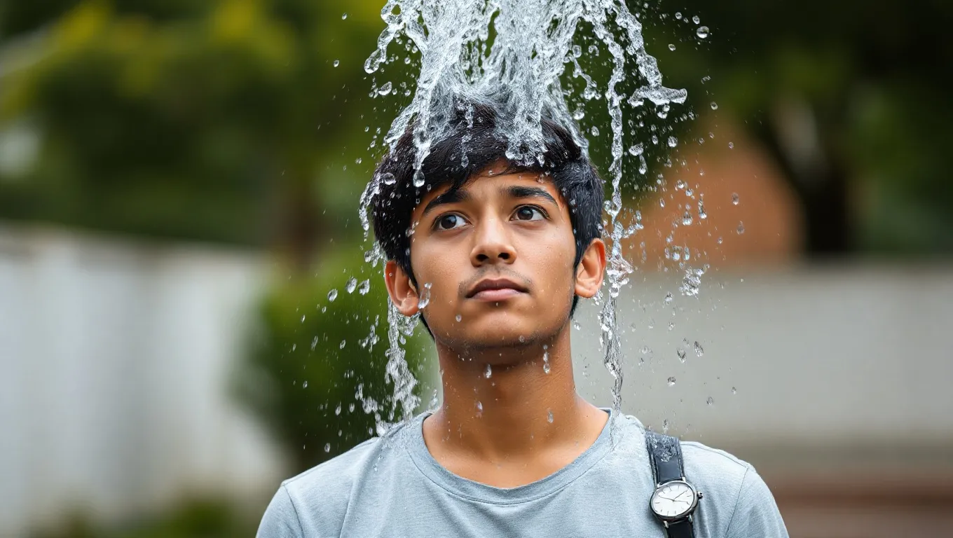 Dream symbol: water on head: symbolism: Sudden Interruptions in Life