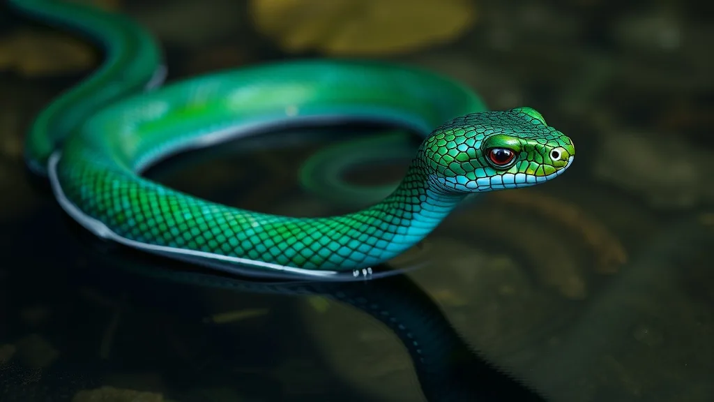 Dream symbol: water snakes: scenarios: Dream of a water snake with two heads
