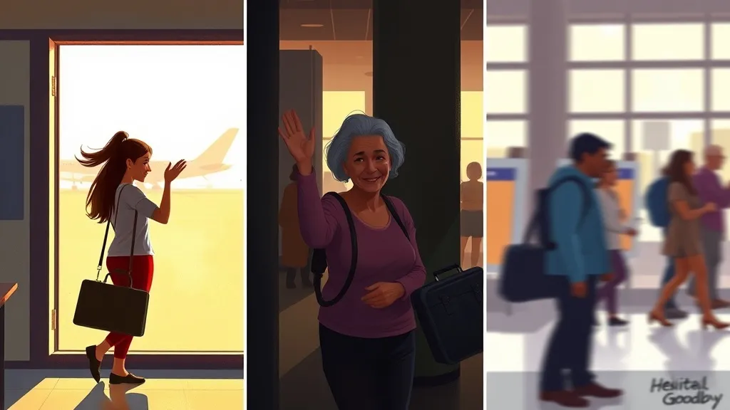 Dream symbol: waving goodbye: scenarios: Dream of Waving Goodbye at an Airport