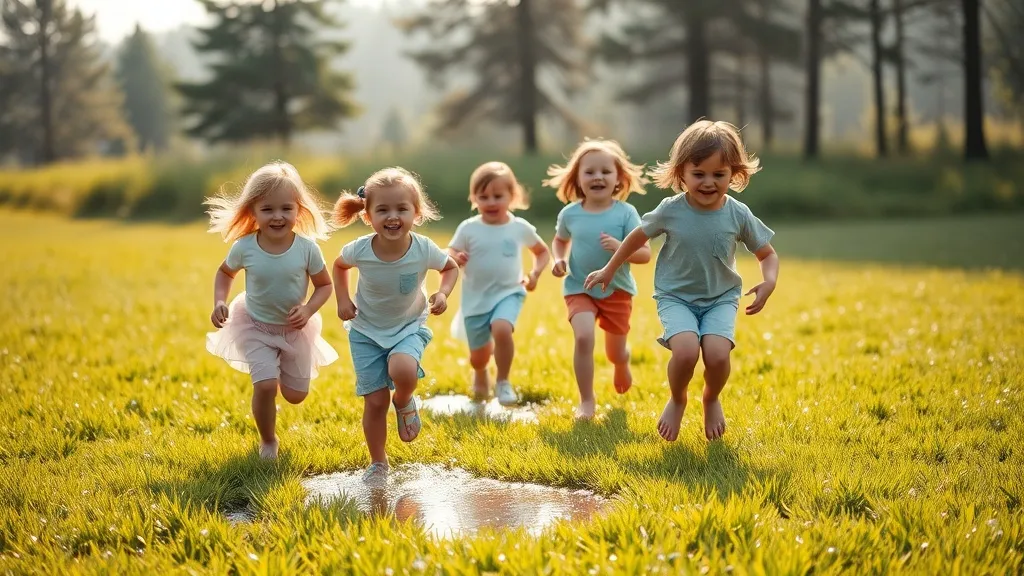 Dream symbol: wet grass: scenarios: Dream of Children Playing on Wet Grass