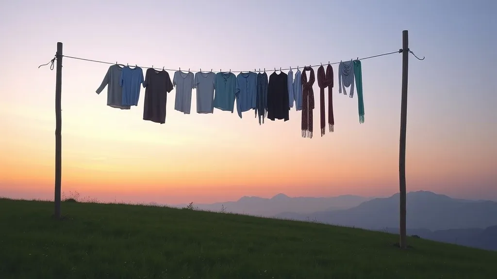 Dream symbol: clothes hanging high: symbolism: Indication of Personal Aspirations and Goals