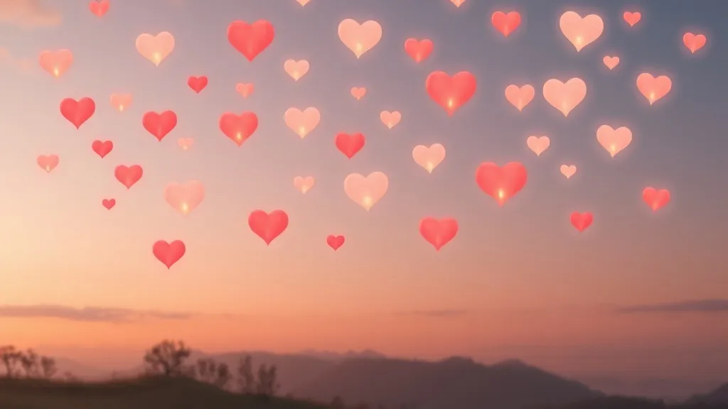 Dream symbol: heart shapes: scenarios: Dream of Floating Heart Shapes