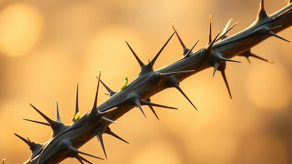 Dream symbol: long thorns: symbolism: Signs of Resilience and Strength Dream symbol: long thorns: symbolism: Signs of Resilience and Strength