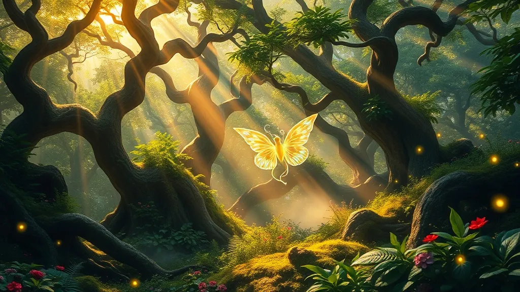 Dream symbol: lush forest: scenarios: Dream of Finding a Magical Creature in a Lush Forest