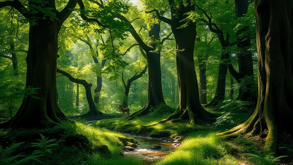 Dream symbol: lush forest: symbolism: Depiction of Protection and Sanctuary