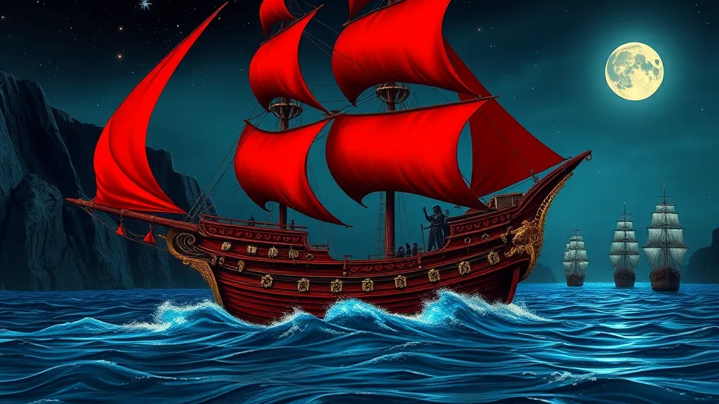 Dream symbol: red pirate ship: symbolism: Unconventional Approaches to Personal Goals