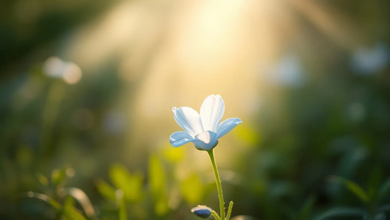 Dream symbol: light blue flower: symbolism: Reflection of Inner Peace and Serenity Dream symbol: light blue flower: symbolism: Reflection of Inner Peace and Serenity