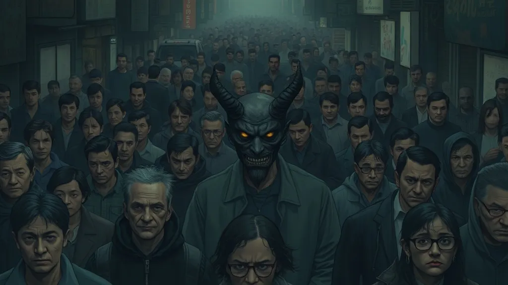 Dream symbol: demon face: scenarios: Dream about a Demon Face in a Crowd