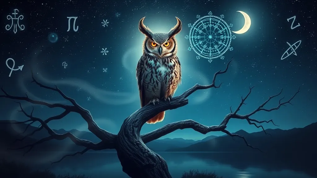 Dream symbol: horn owl: symbolism: Connection to the Spiritual Realm